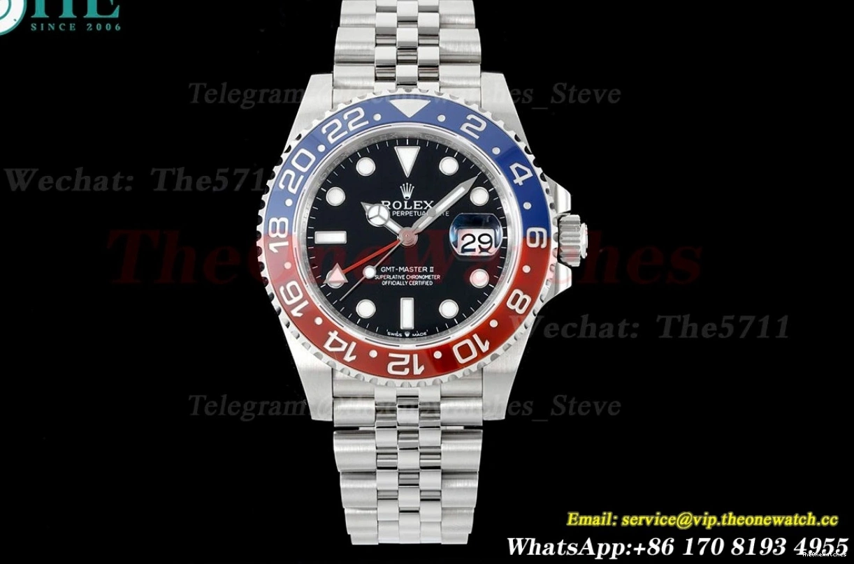 SS GMT SS VR3186 King 126710BLRO CHS Jub 904L Dial II Black Master 0116